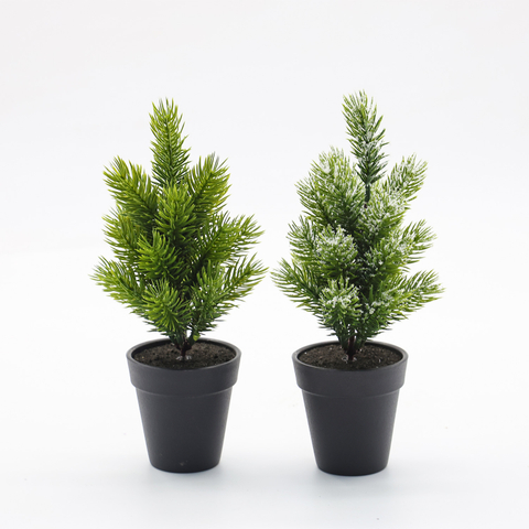 Mini Artificial Pine Tree in Pot