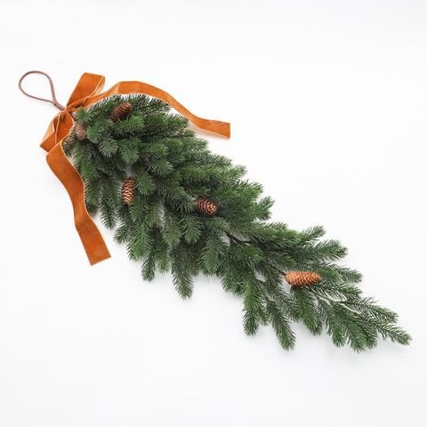 Artificial Pine Swag with Pine Cones